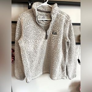 Pitt fuzzy quarter zip